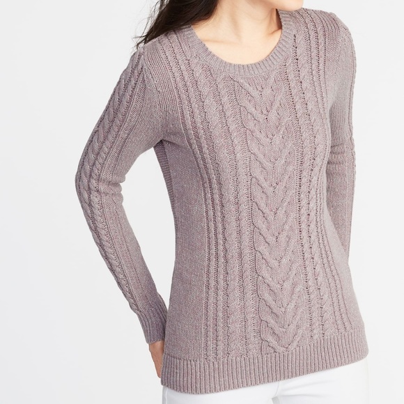 Old Navy Sweaters - Old Navy CABLE-KNIT CREW-NECK SWEATER FOR WOMEN